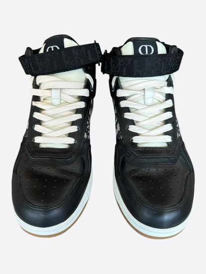 Dior Black & Beige Oblique B27 High Top Sneakers