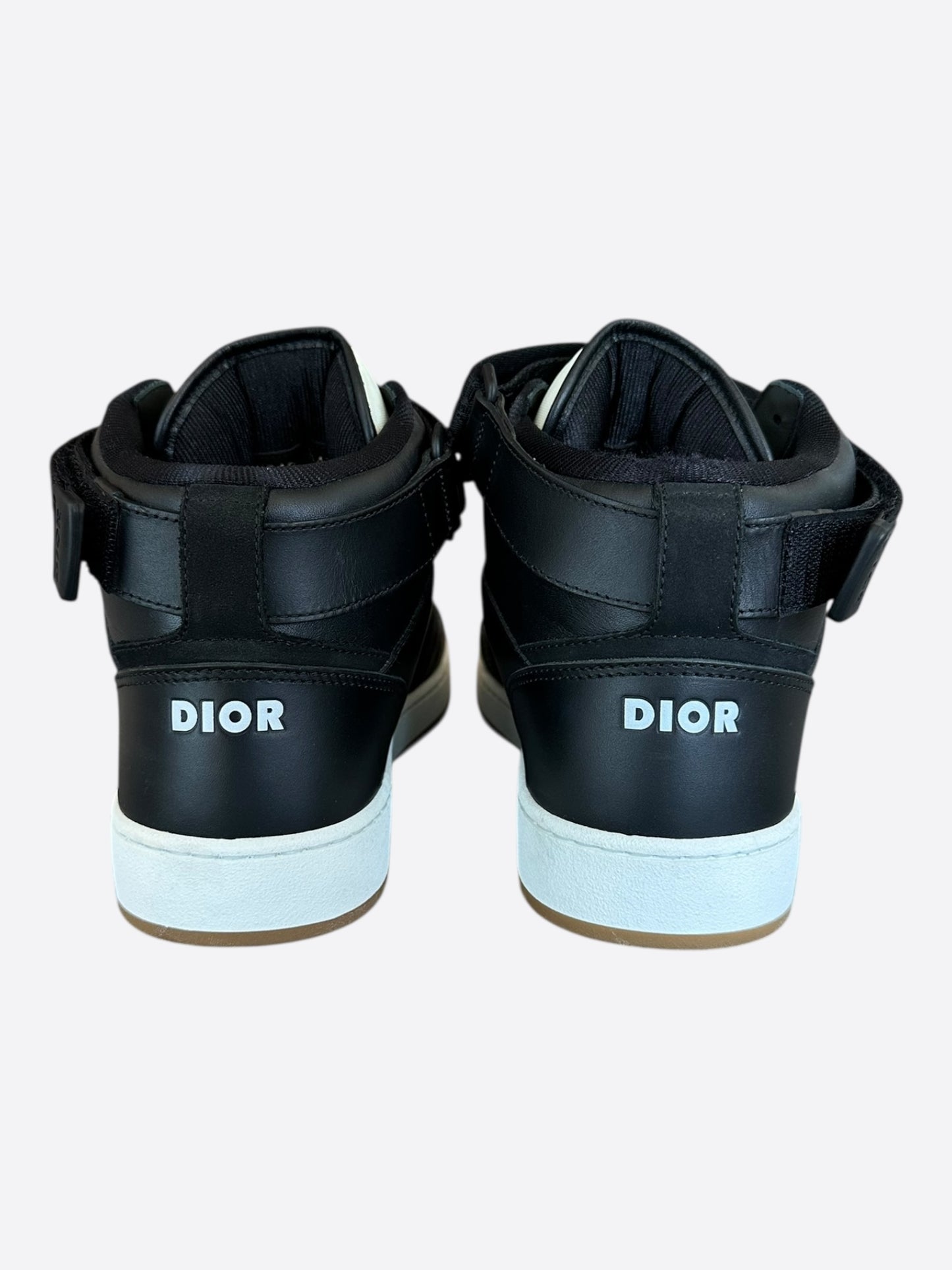 Dior Black & Beige Oblique B27 High Top Sneakers