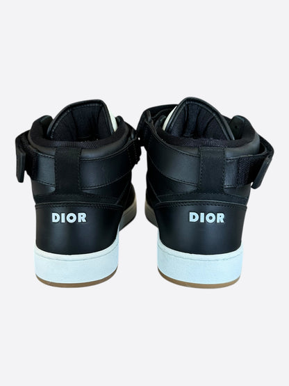 Dior Black & Beige Oblique B27 High Top Sneakers
