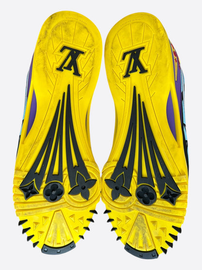 Louis Vuitton Yellow & Blue Sprint Sneakers