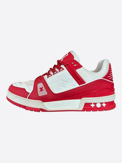 Louis Vuitton Product Red & White Monogram Trainers