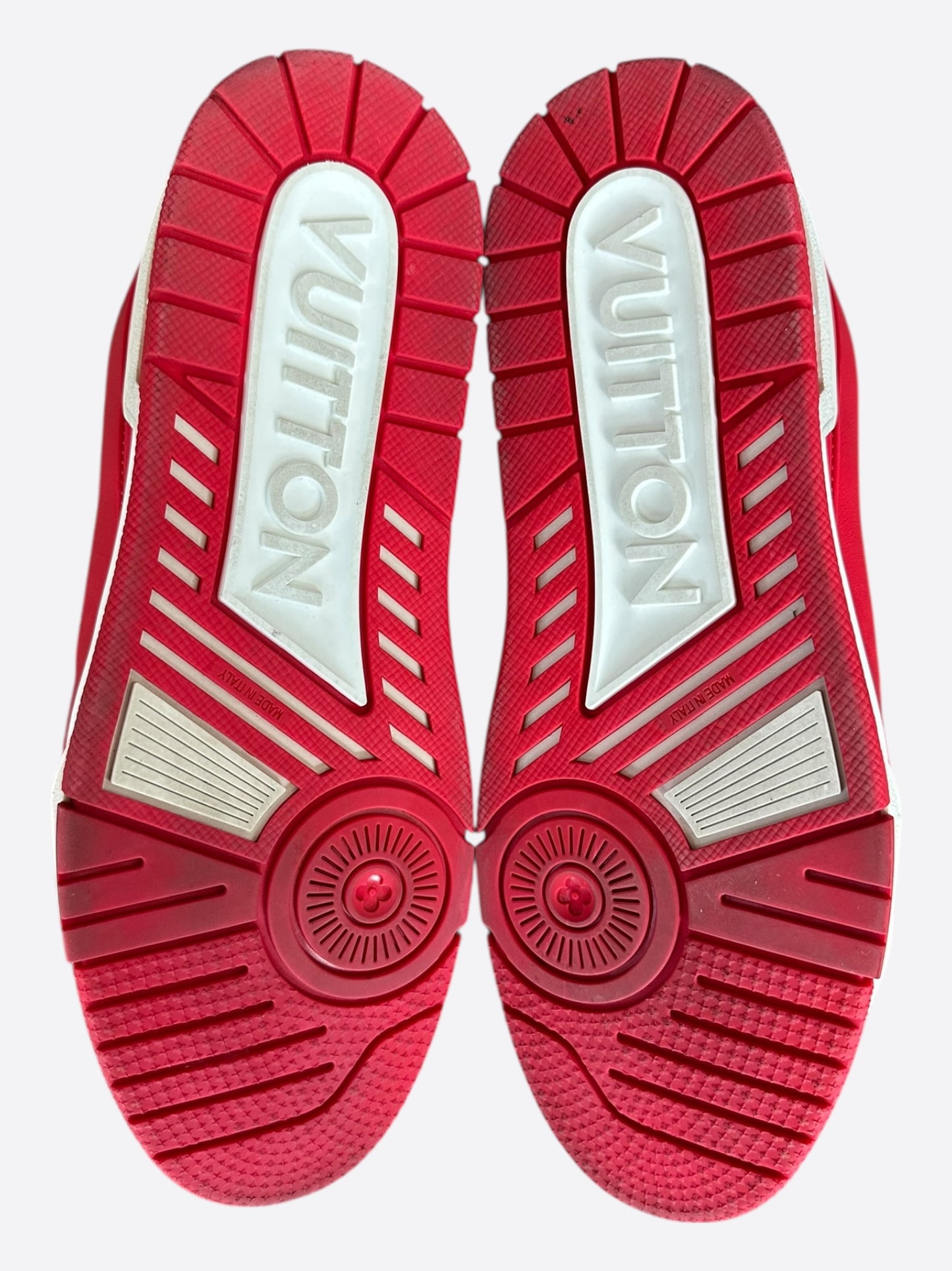 Louis Vuitton Product Red & White Monogram Trainers