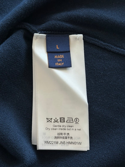 Louis Vuitton Nigo Navy Heart Intarsia T-Shirt