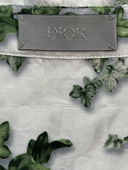 Dior Amoako Boafo White Oblique Leaf Button Up Shirt