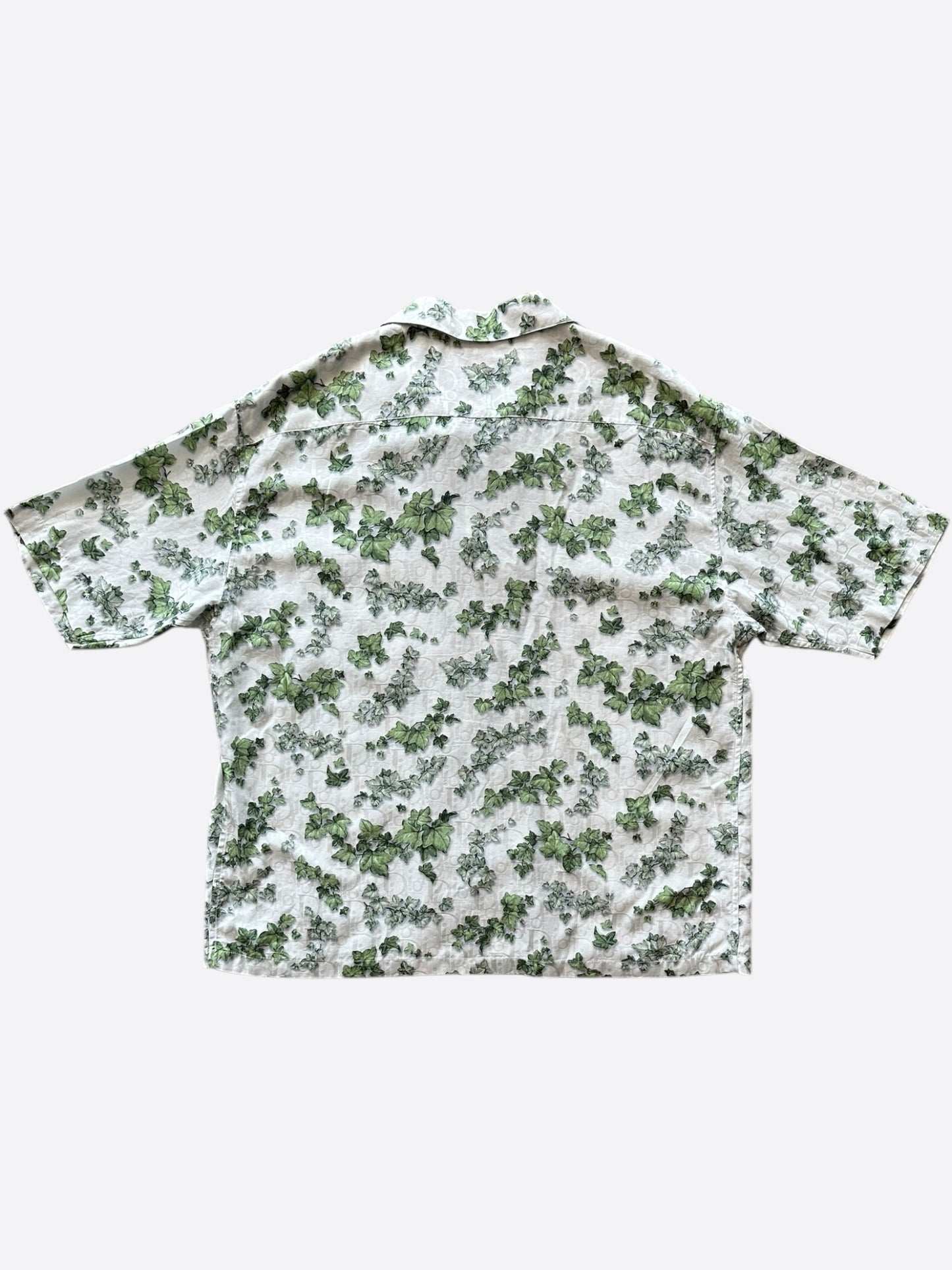 Dior Amoako Boafo White Oblique Leaf Button Up Shirt