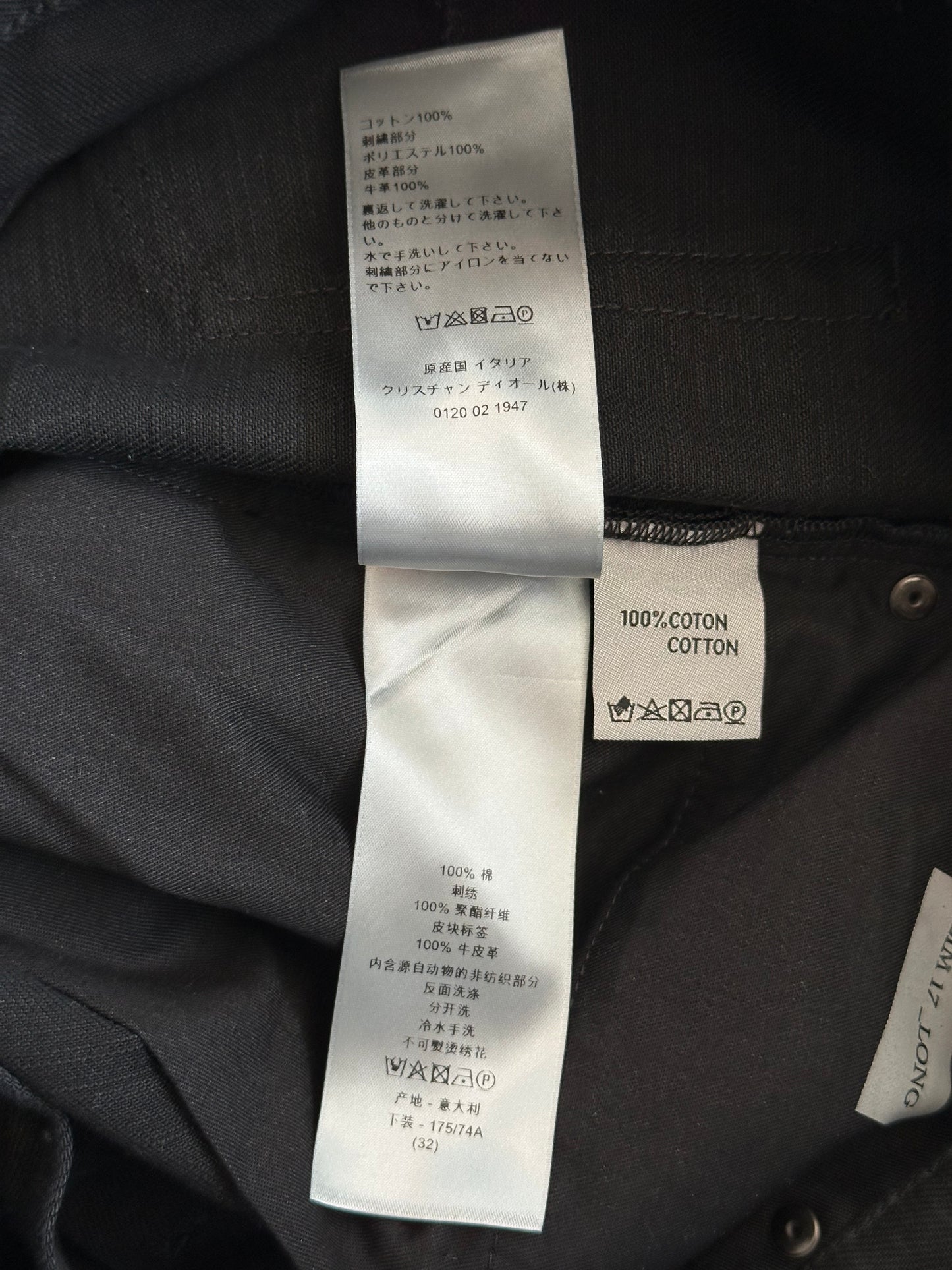 Dior Black Kenny Scharf Embroidered Character Jeans