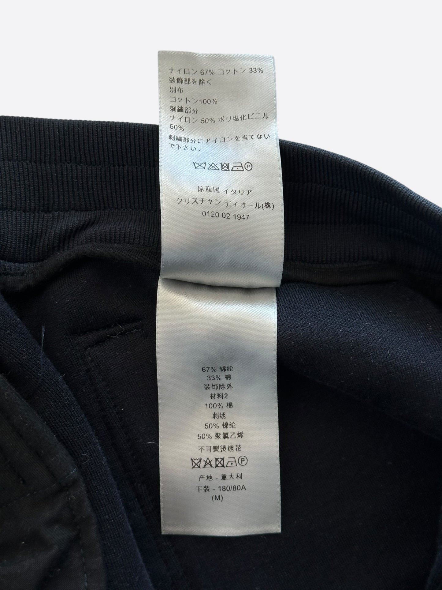 Dior Navy Patch Sweatpants