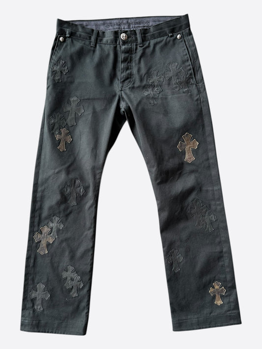 Chrome Hearts Black Camouflage Cross Patch Chino Pants
