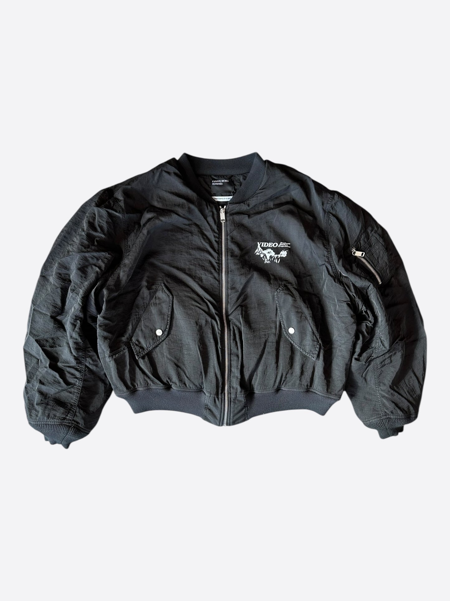 Enfants Riches Deprimes Black & White Video Bomber Jacket