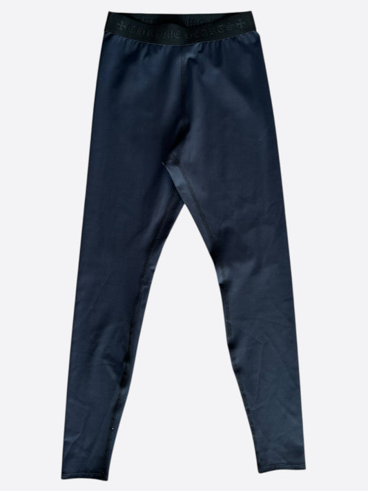 Chrome Hearts Navy & Black CH Logo Leggings