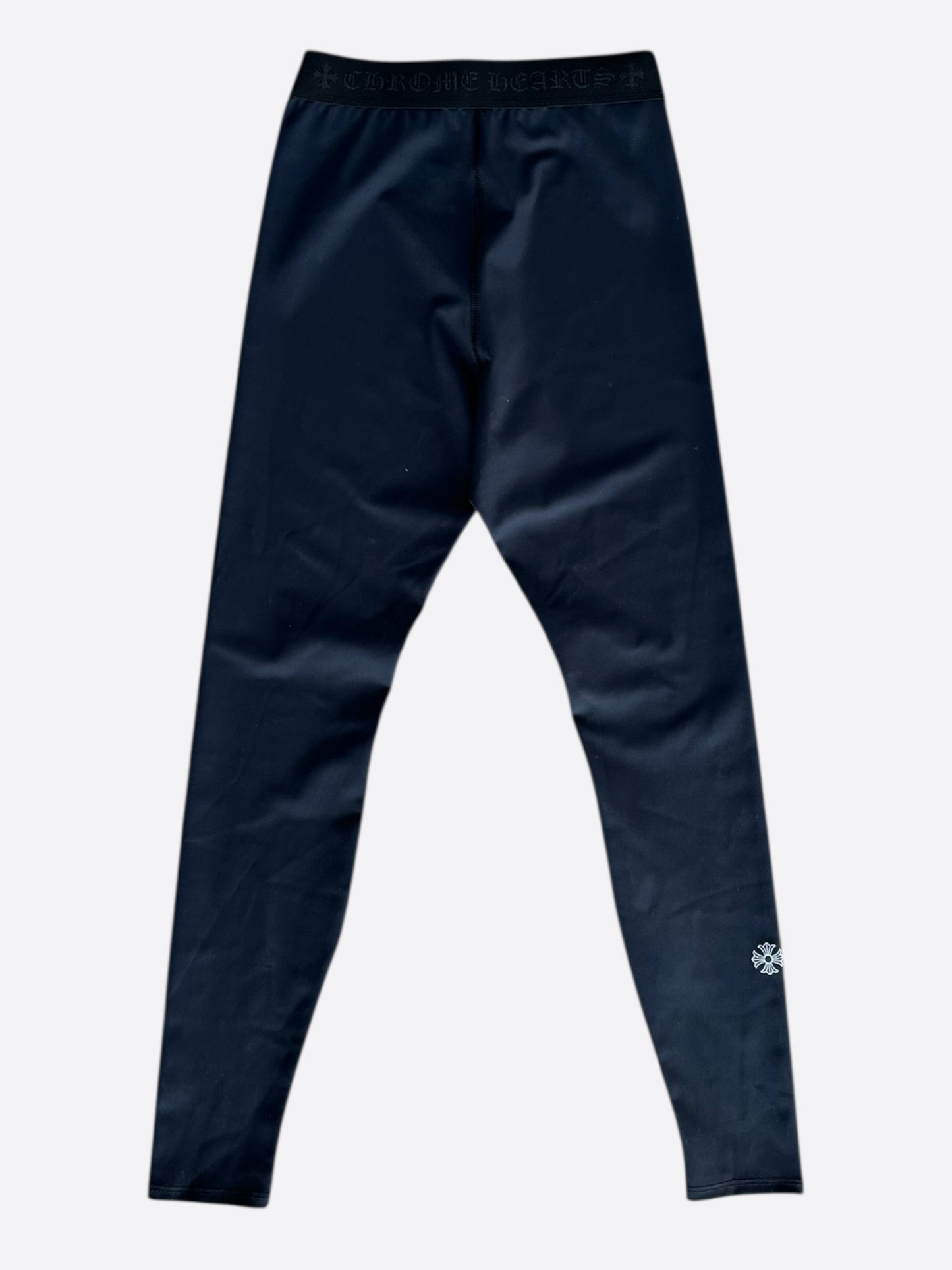 Chrome Hearts Navy & Black CH Logo Leggings