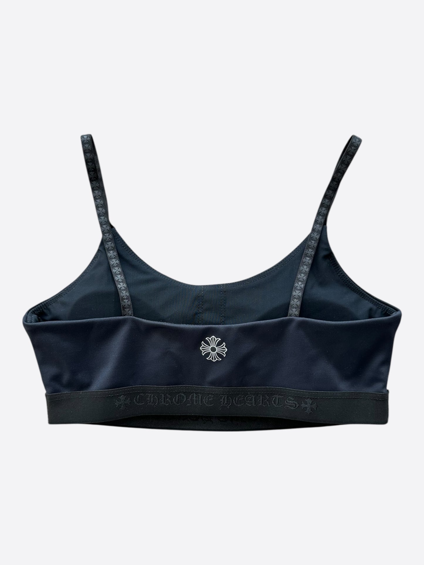 Chrome Hearts Navy & Black CH Logo Sports Top