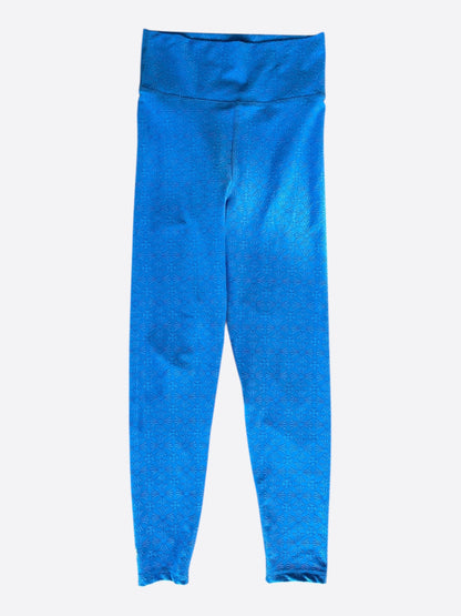 Chrome Hearts Blue Cross Jacquard Leggings