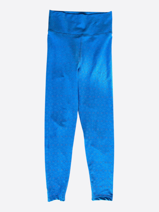 Chrome Hearts Blue Cross Jacquard Leggings