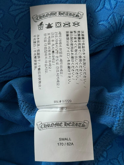 Chrome Hearts Blue Cross Jacquard Leggings