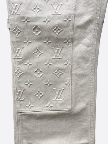 Louis Vuitton Beige Monogram Carpenter Pants