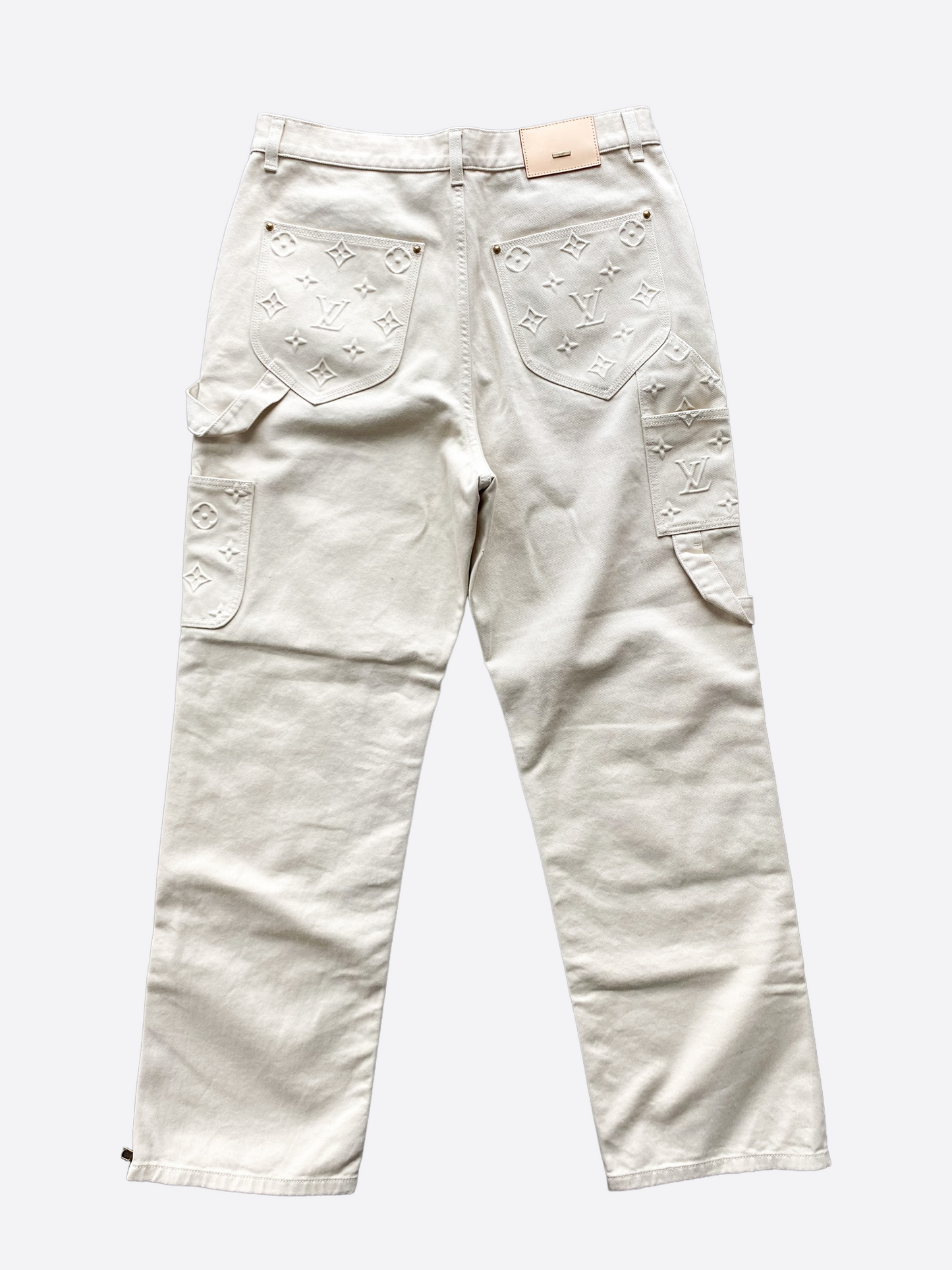 Louis Vuitton Beige Monogram Carpenter Pants