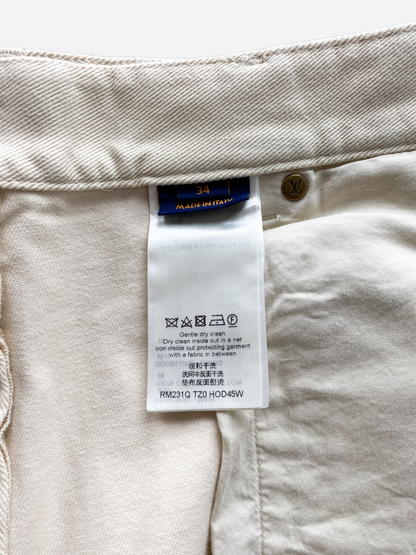 Louis Vuitton Beige Monogram Carpenter Pants