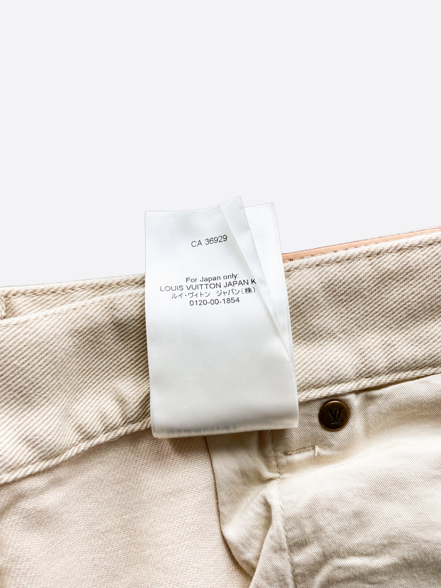 Louis Vuitton Beige Monogram Carpenter Pants