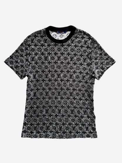 Louis Vuitton Grey & Black Monogram T-Shirt