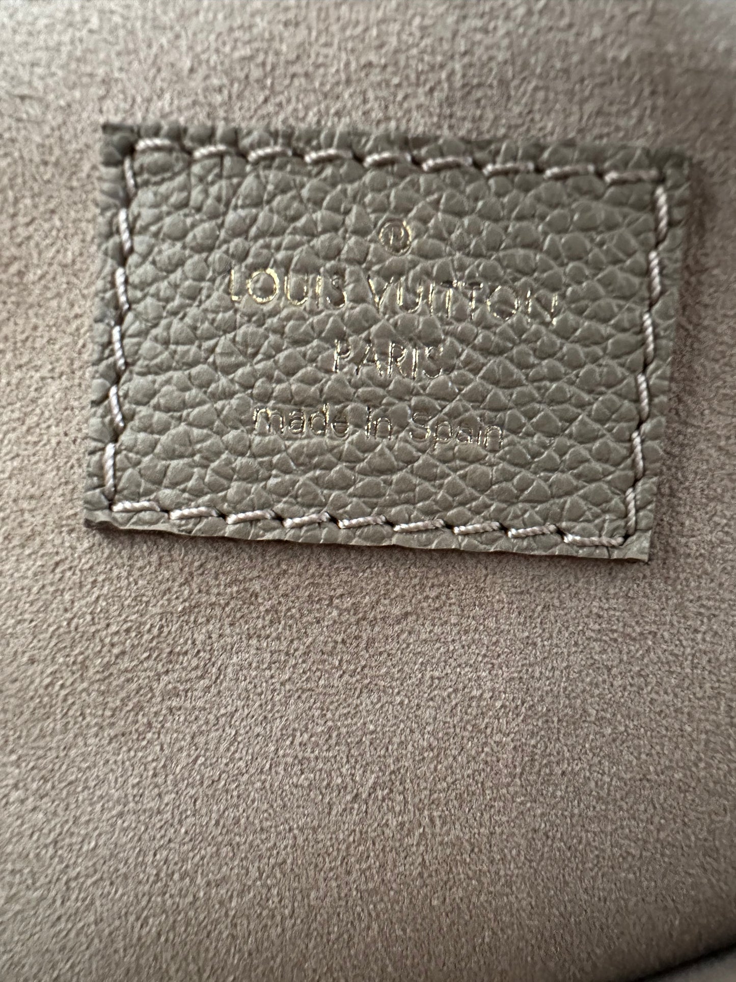 Louis Vuitton Dove & Cream Monogram Empreinte Petit Palais