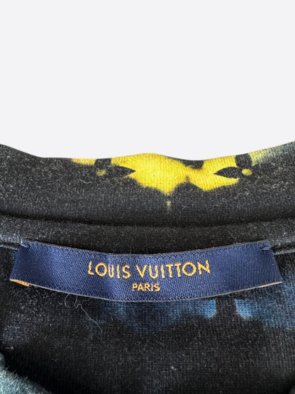 Louis Vuitton Navy Tie-Dye Camo Monogram T-Shirt