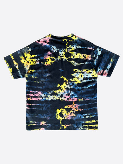 Louis Vuitton Navy Tie-Dye Camo Monogram T-Shirt