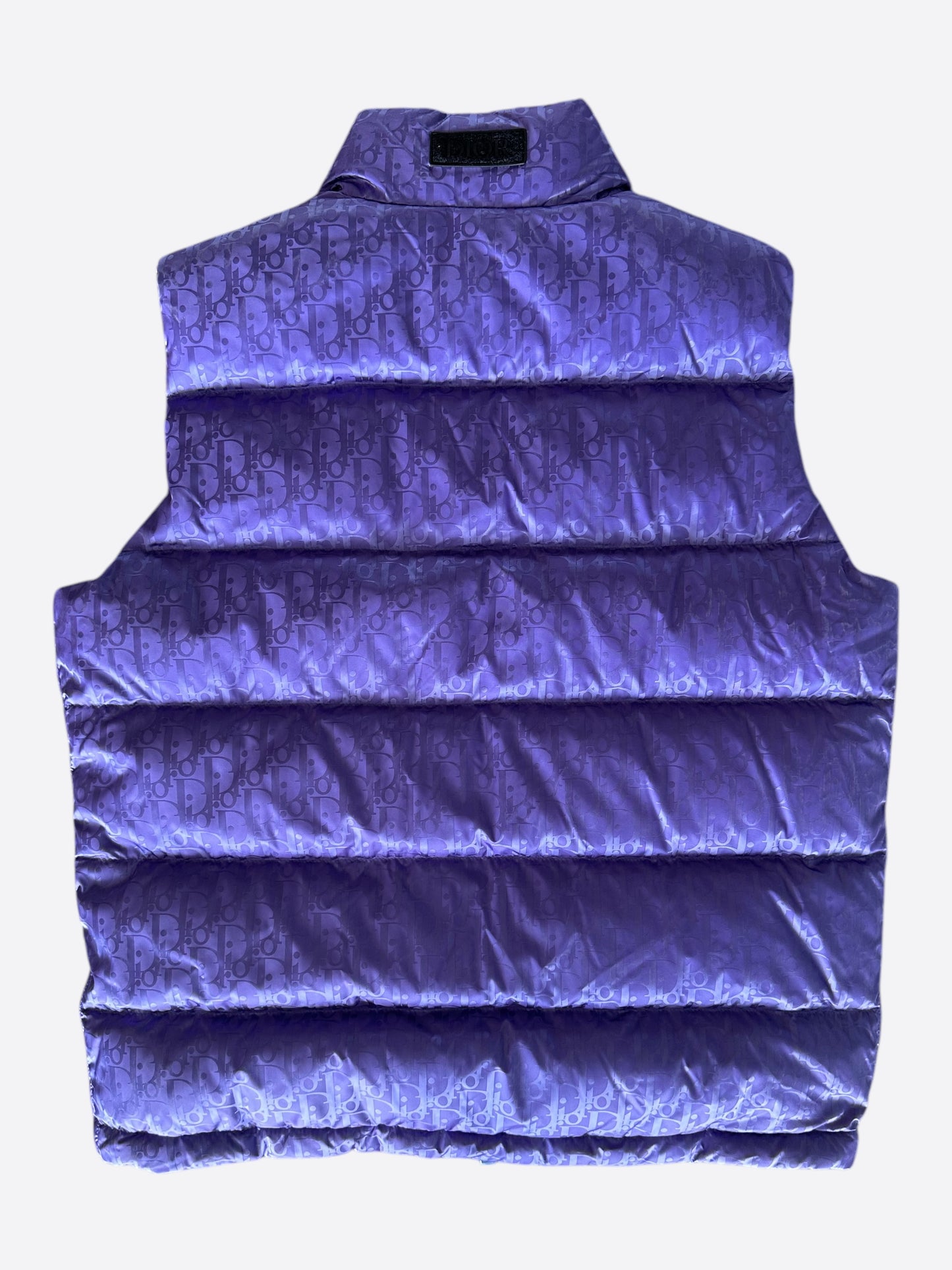 Dior Purple Oblique Puffer Vest