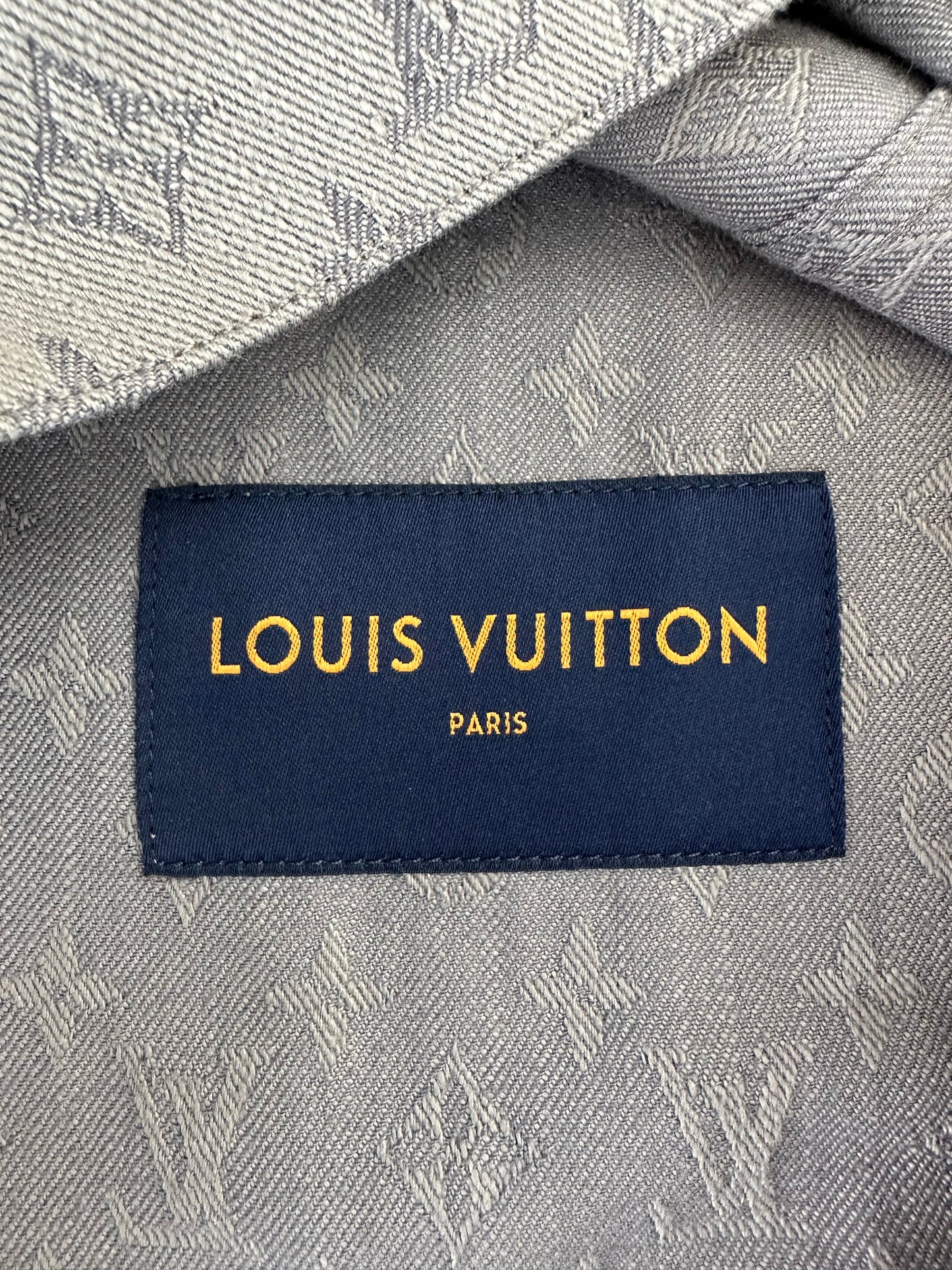 Louis Vuitton Grey Monogram Denim Jacket