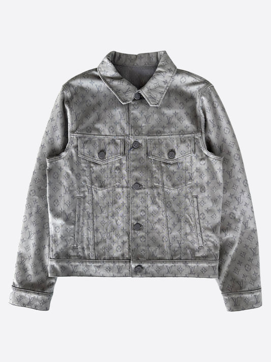 Louis Vuitton Grey Monogram Denim Jacket