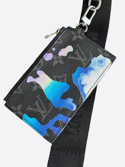 Louis Vuitton Blue Sunrise Monogram Eclipse Gaston Wearable Wallet