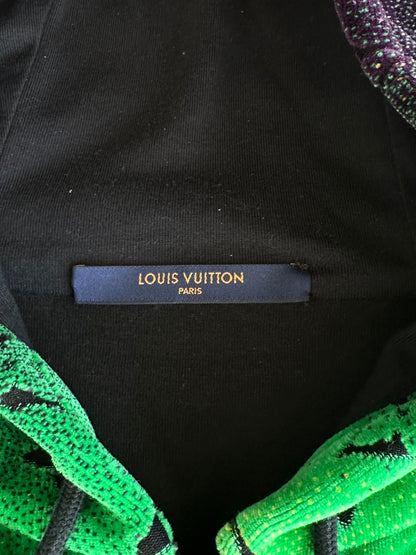 Louis Vuitton Green & Yellow Gradient Monogram Velvet Hoodie