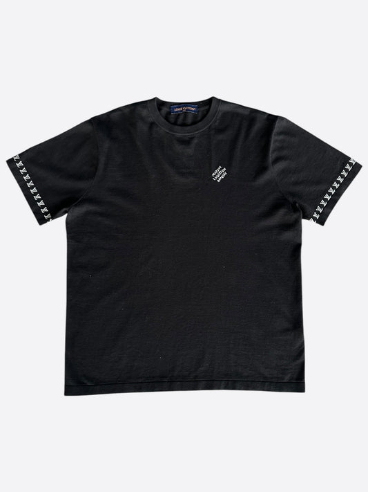 Louis Vuitton Black & White Signature Knit T-Shirt