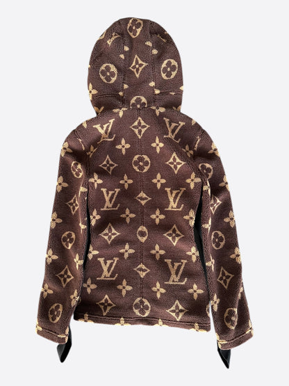 Louis Vuitton Brown Monogram Fleece Women's Jacket