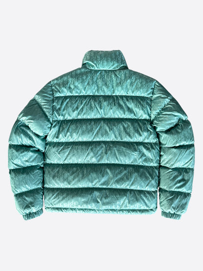 Dior Sea Green Oblique Puffer Jacket