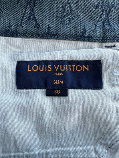 Louis Vuitton Blue Monogram Slim Denim