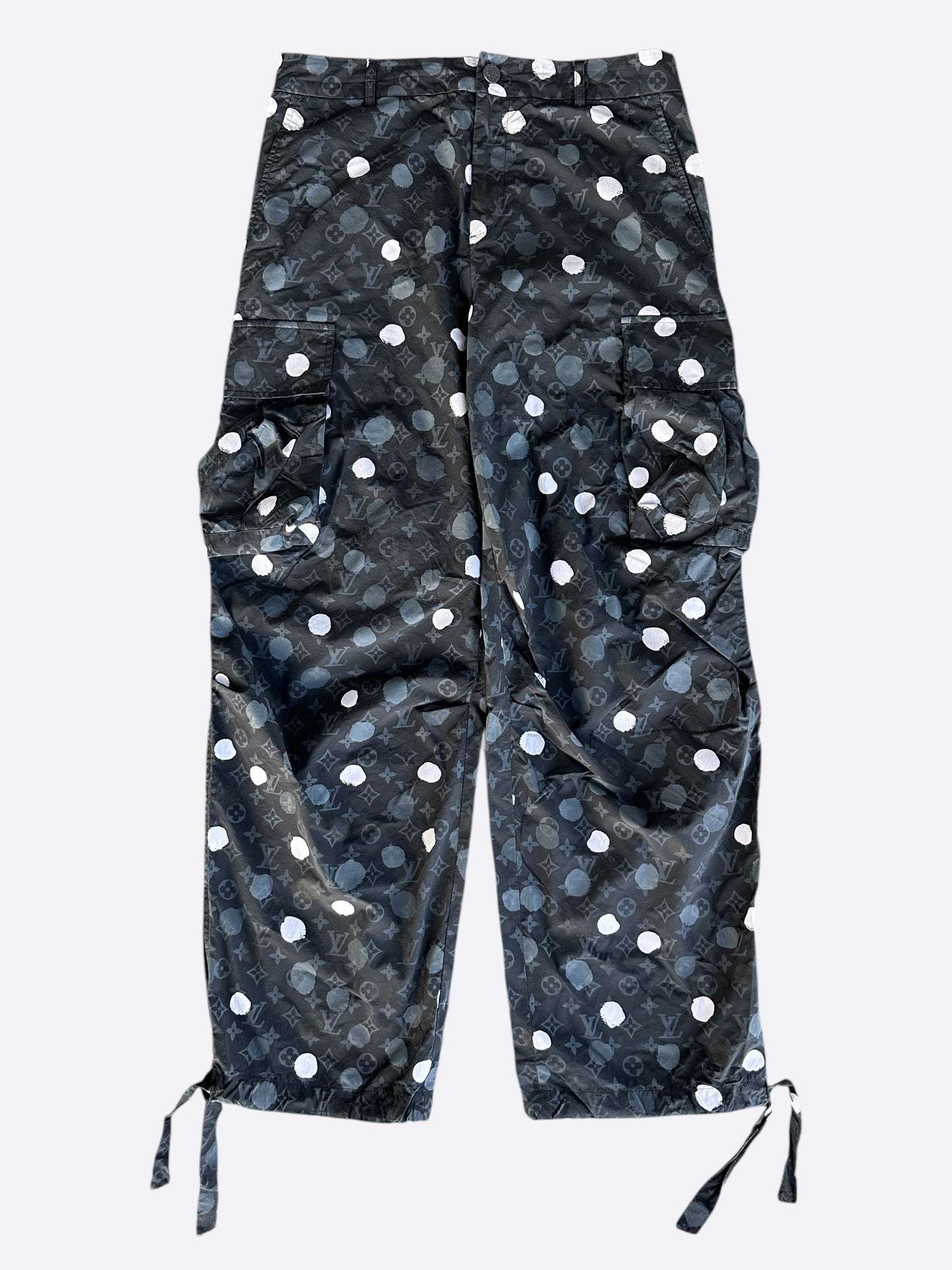 Louis Vuitton Yayoi Kusama Black Polka Dot Cargo Pants