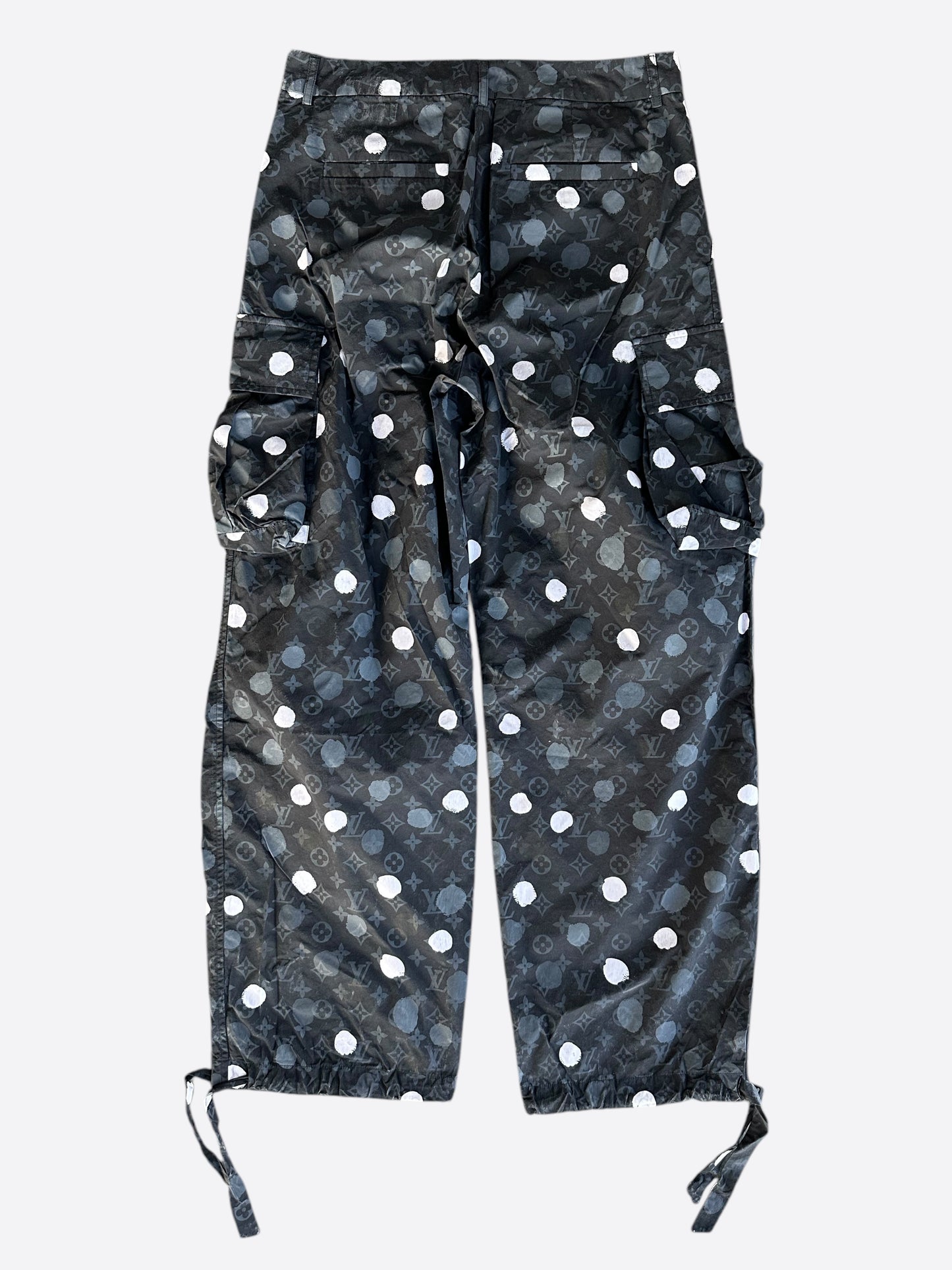 Louis Vuitton Yayoi Kusama Black Polka Dot Cargo Pants