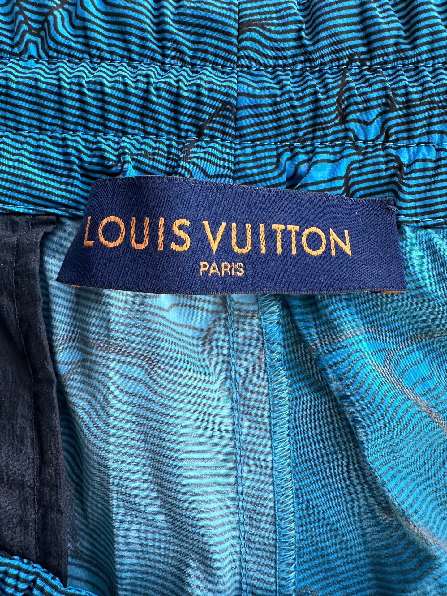 Louis Vuitton Blue 2054 Monogram Cargo Pants