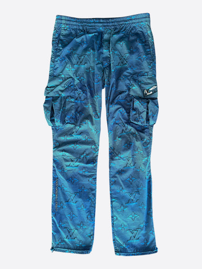 Louis Vuitton Blue 2054 Monogram Cargo Pants