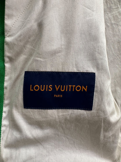 Louis Vuitton Green Monogram Shearling Workwear Jacket