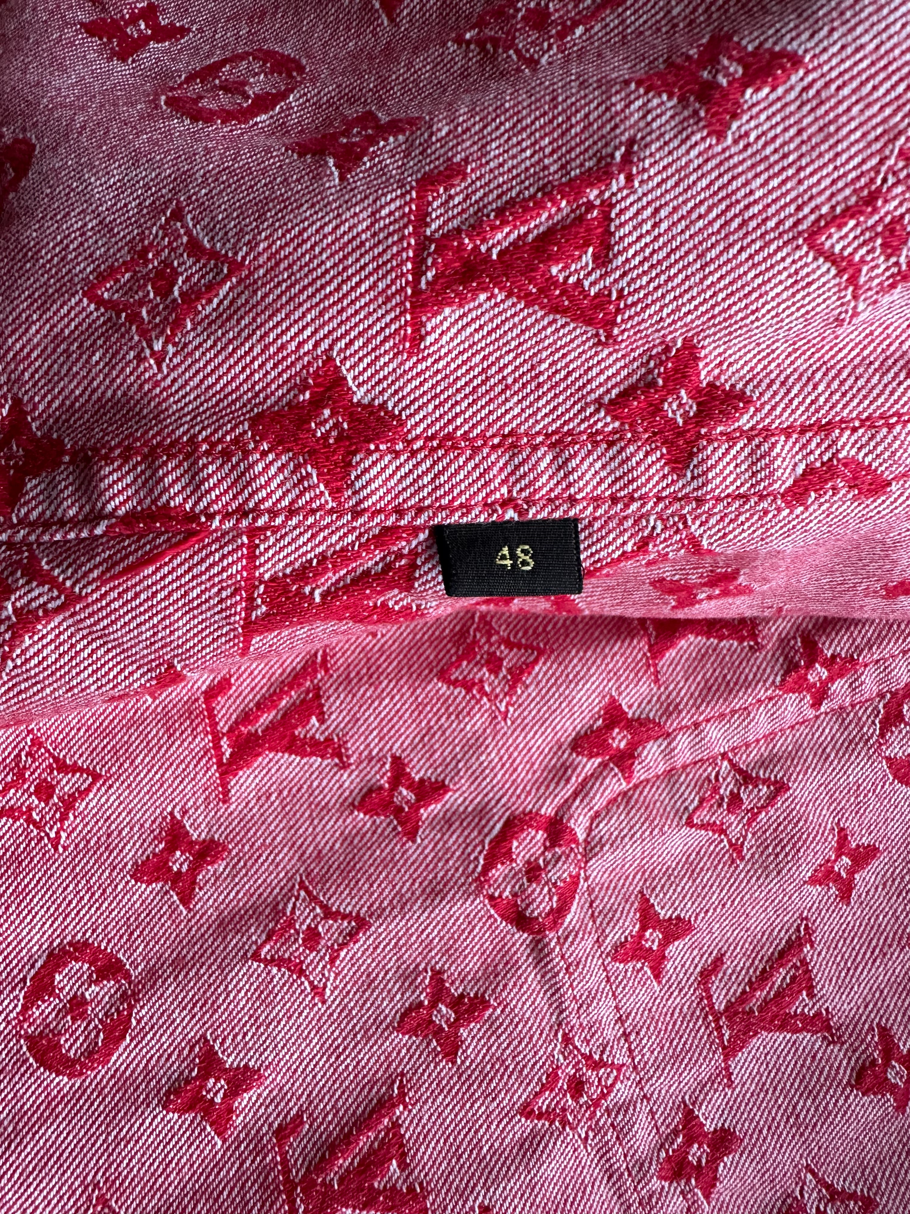 Louis Vuitton Supreme Red Monogram Chore Jacket 1/1 – Savonches