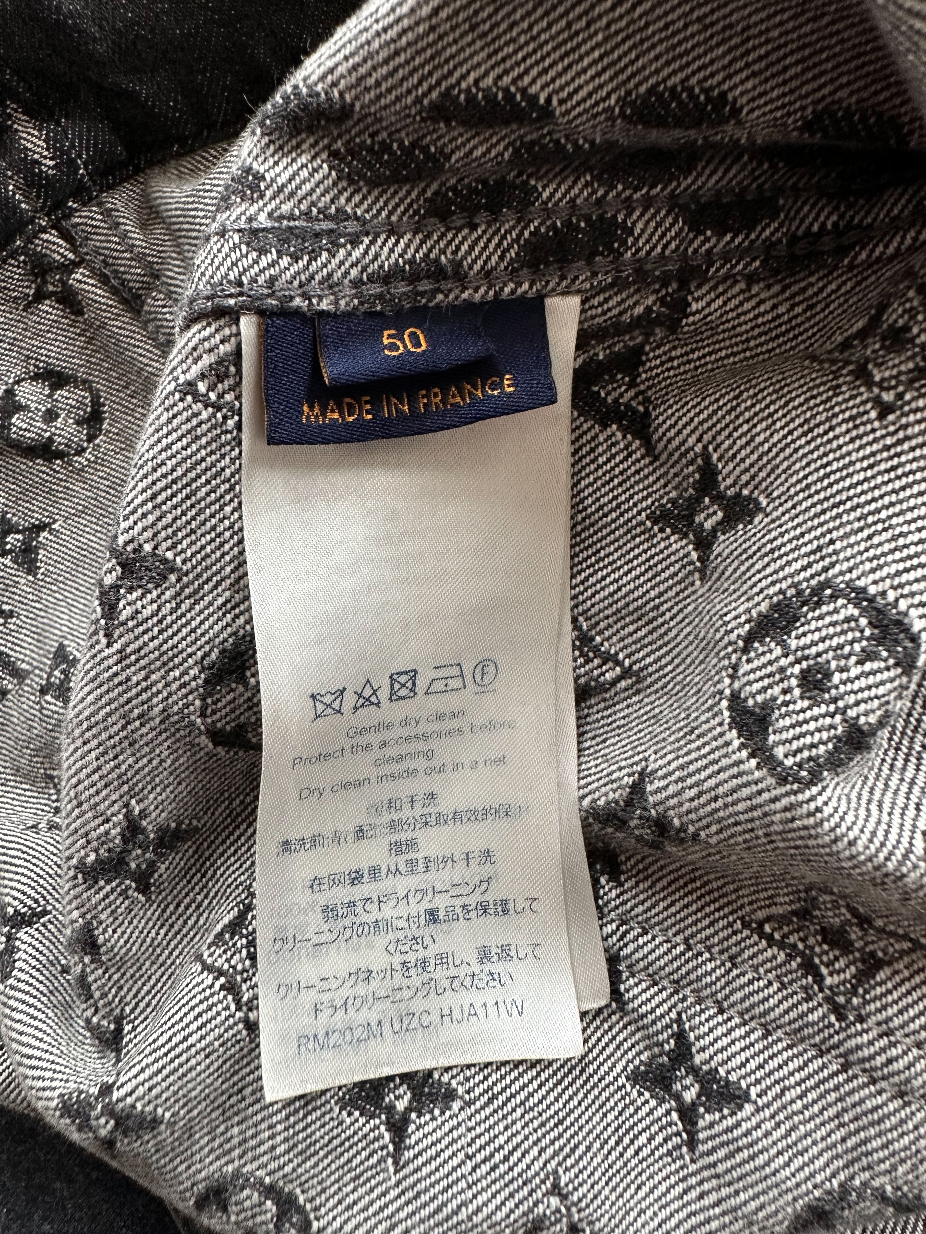 Louis Vuitton Nigo Grey Monogram Denim Jacket