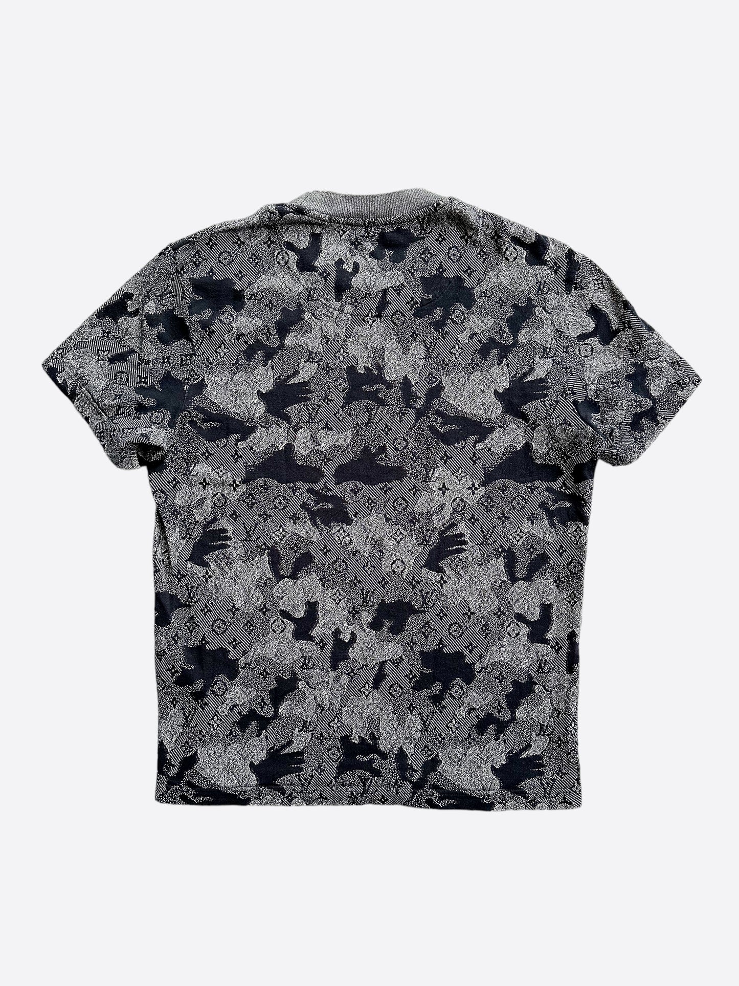 Louis Vuitton Grey Monogram Camo T-Shirt