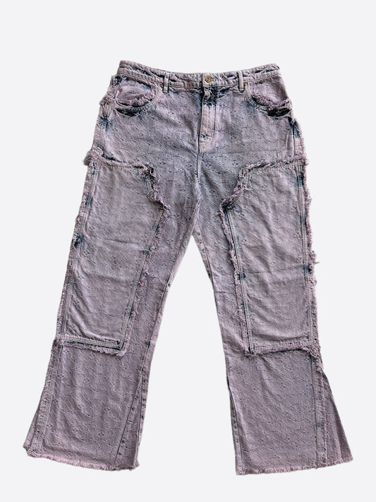 Louis Vuitton Purple & Blue Monogram Carpenter Jeans