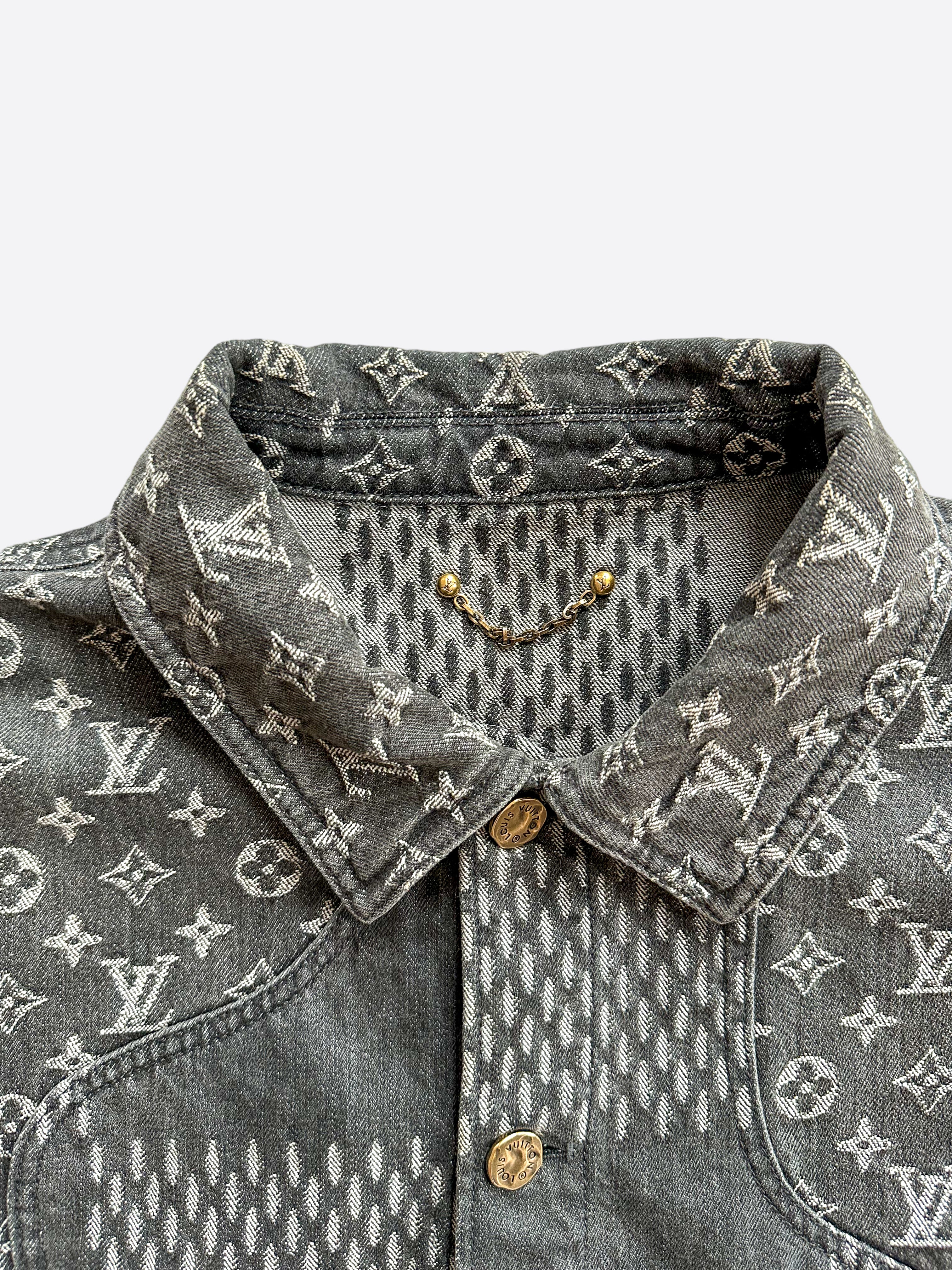 Louis Vuitton Nigo Grey Monogram Denim Jacket