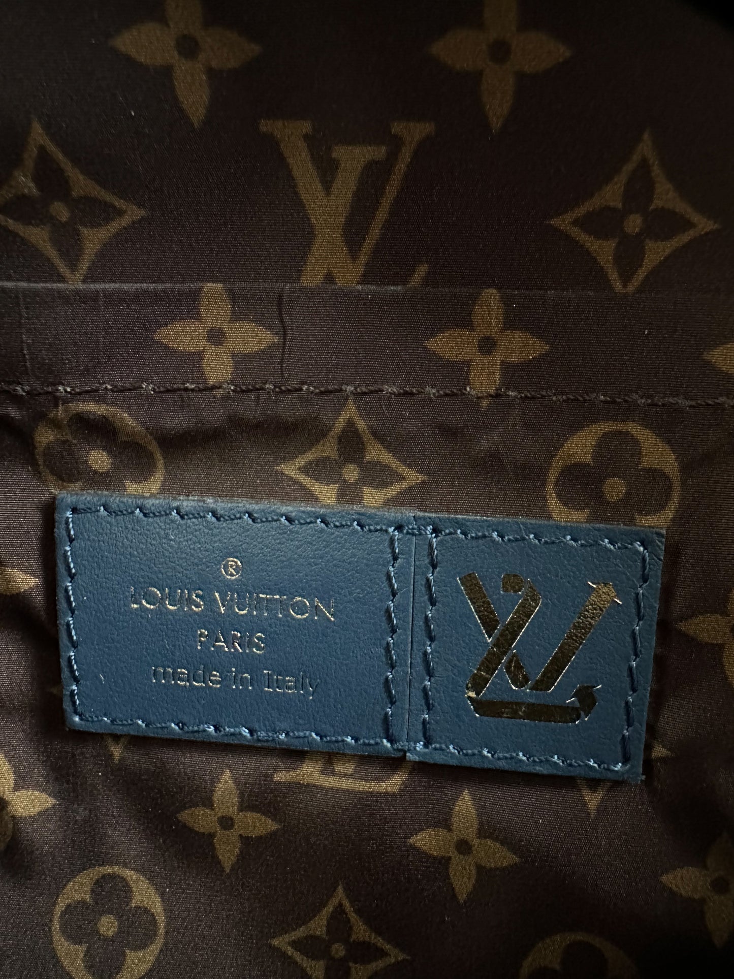 Louis Vuitton Blue Puffer Monogram Palm Springs Mini