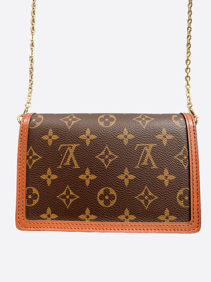 Louis Vuitton Reverse Monogram Dauphine Chain Wallet