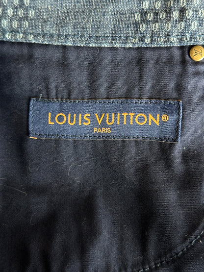 Louis Vuitton Blue Damier Denim Shorts