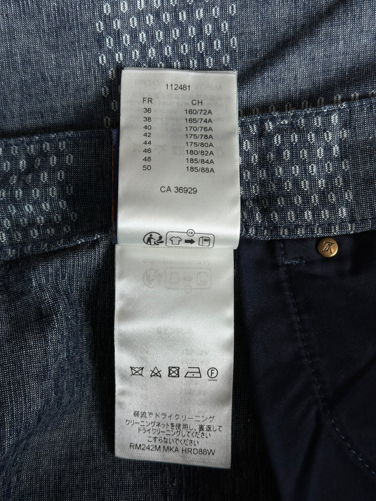 Louis Vuitton Blue Damier Denim Shorts